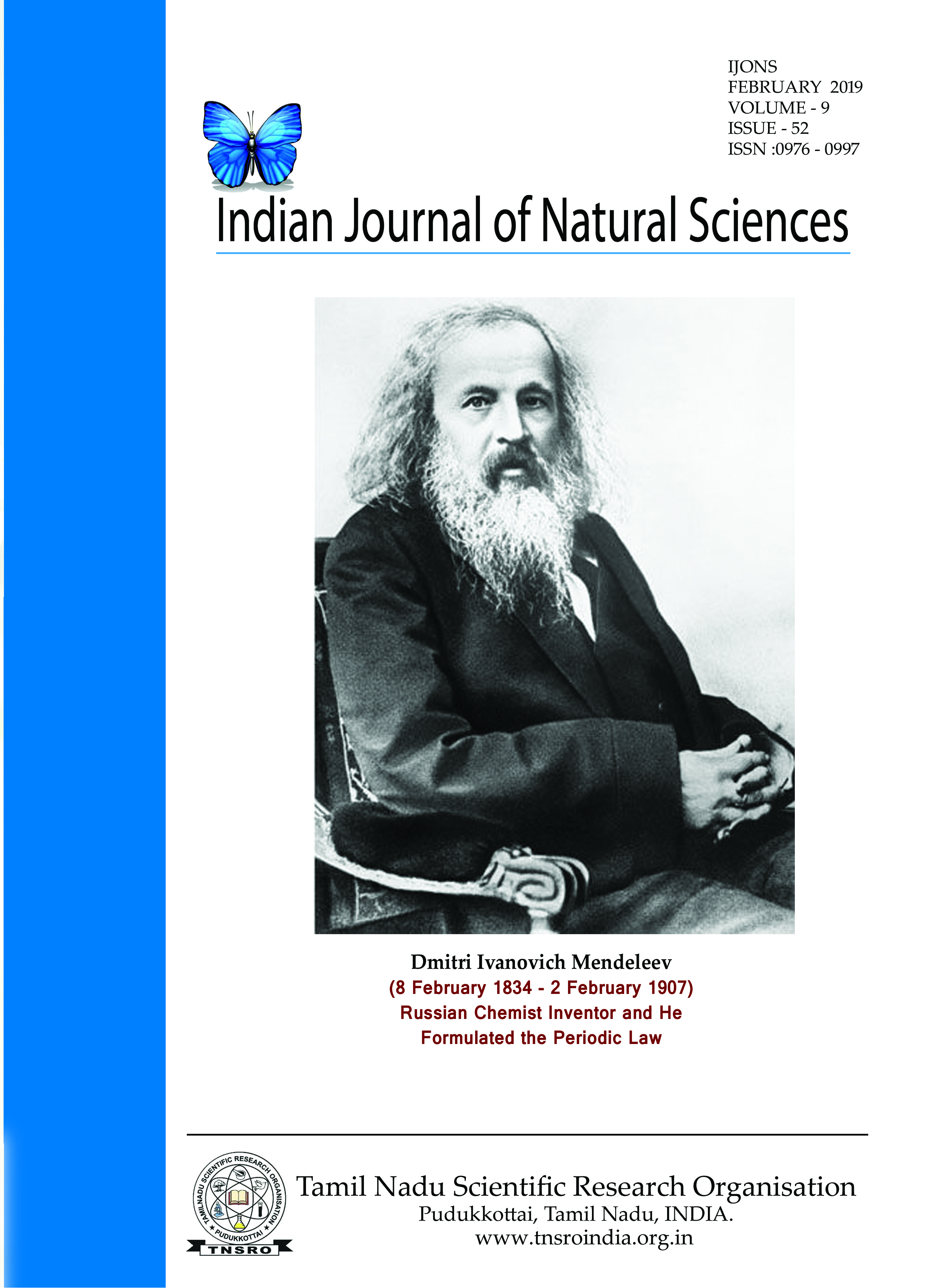 INDIAN JOURNAL OF NATURAL SCIENCES